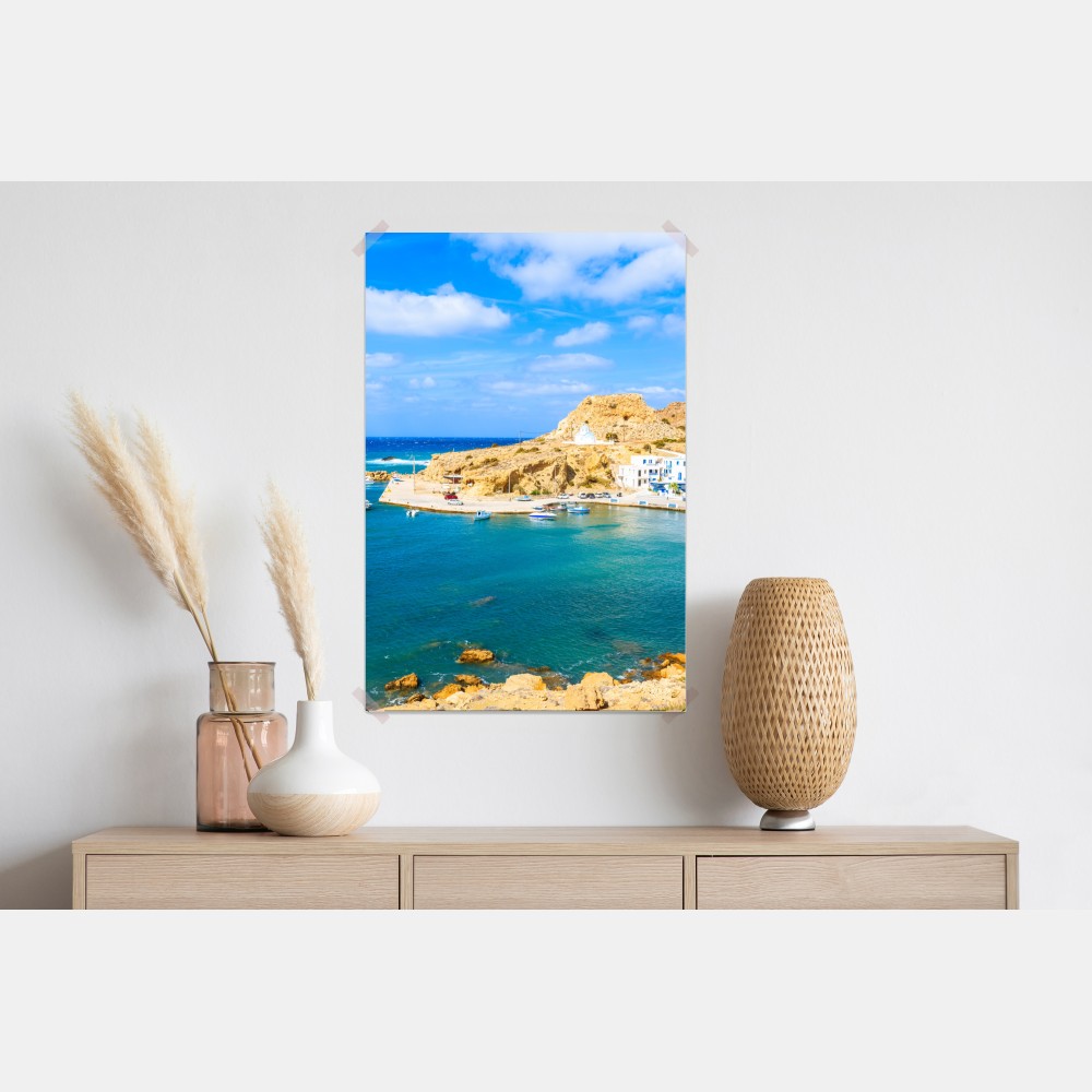 Plakat słoneczny port Finiki na wybrzeżu Karpathos – Wallissimo® Plakat słoneczny port Finiki na wybrzeżu Karpathos – Wallissimo®