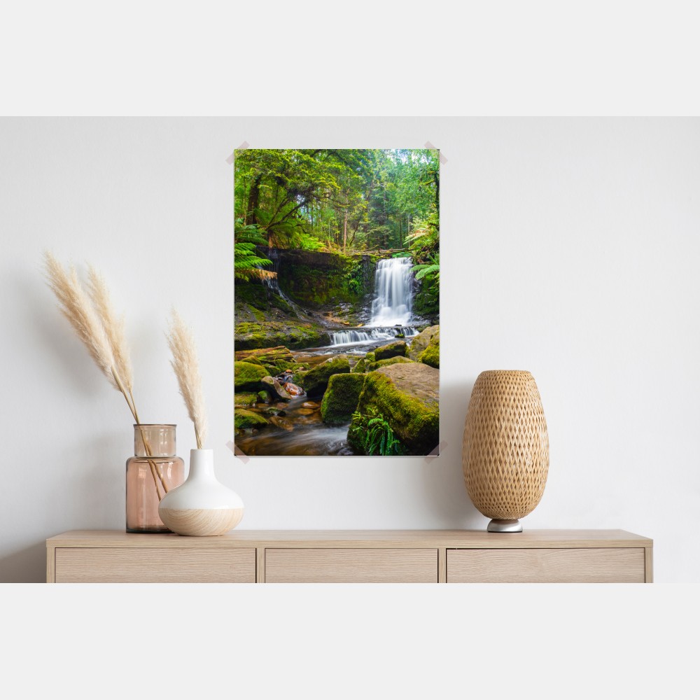 Plakat bujny leśny wodospad – Wallissimo® Plakat bujny leśny wodospad – Wallissimo®
