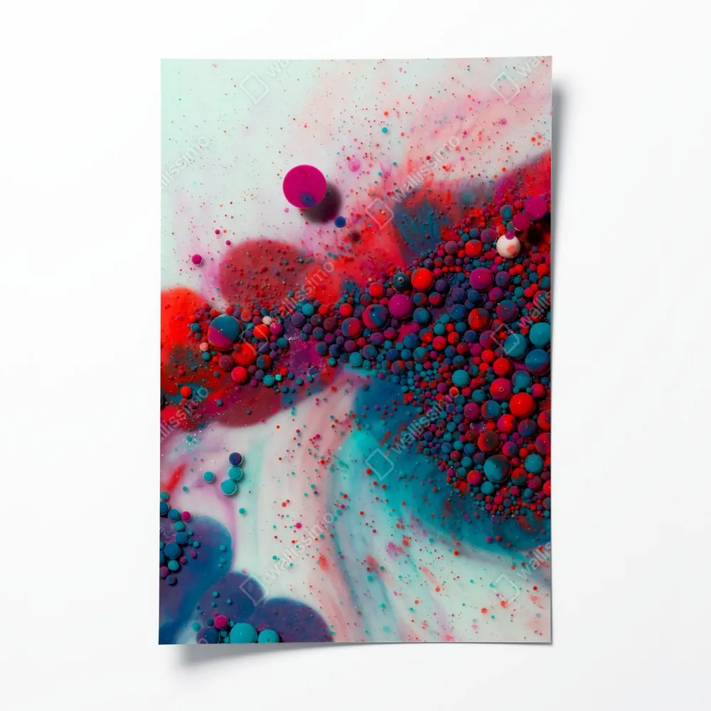 Plakat żywy marmurowy wybuch kolorów – Wallissimo® Plakat żywy marmurowy wybuch kolorów – Wallissimo®