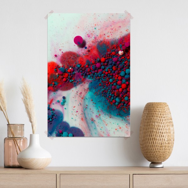 Plakat żywy marmurowy wybuch kolorów – Wallissimo® Plakat żywy marmurowy wybuch kolorów – Wallissimo®