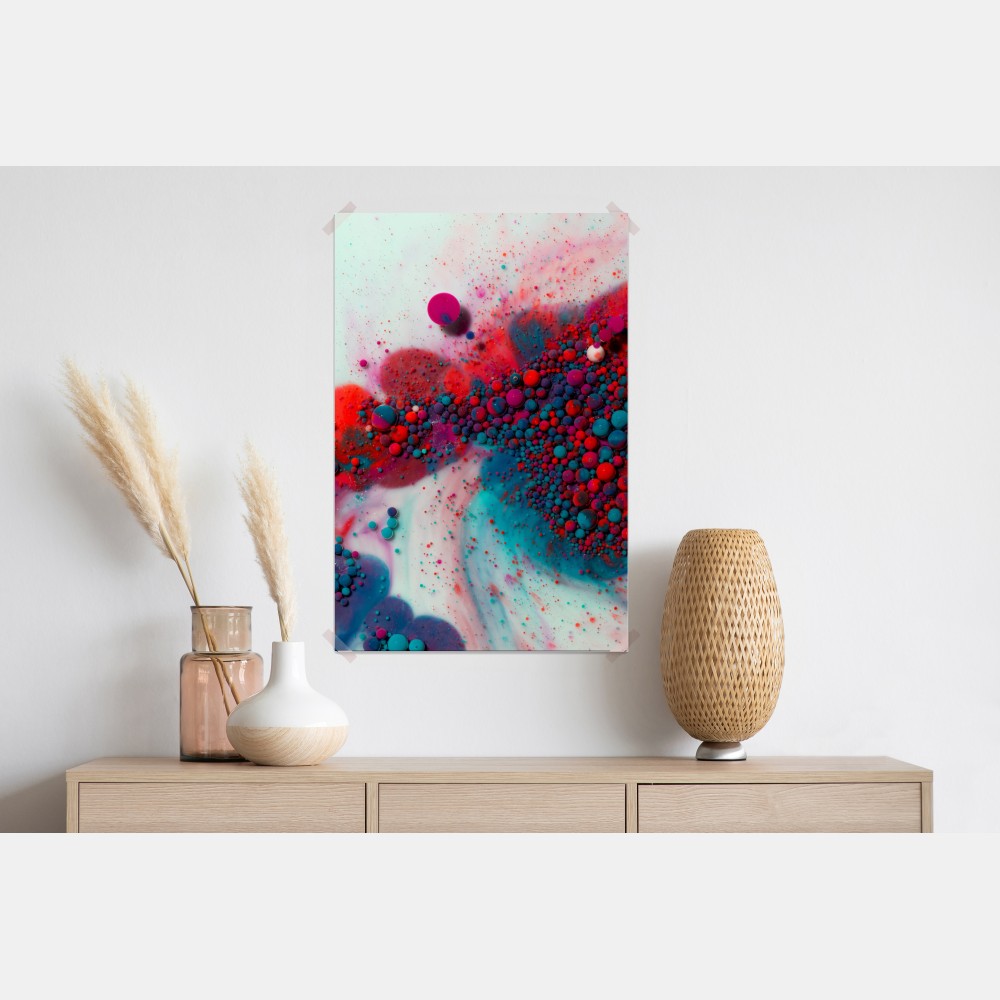 Plakat żywy marmurowy wybuch kolorów – Wallissimo® Plakat żywy marmurowy wybuch kolorów – Wallissimo®