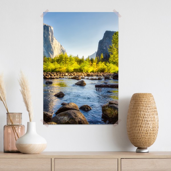 Plakat złota dolina nad rzeką – Wallissimo® Plakat złota dolina nad rzeką – Wallissimo®