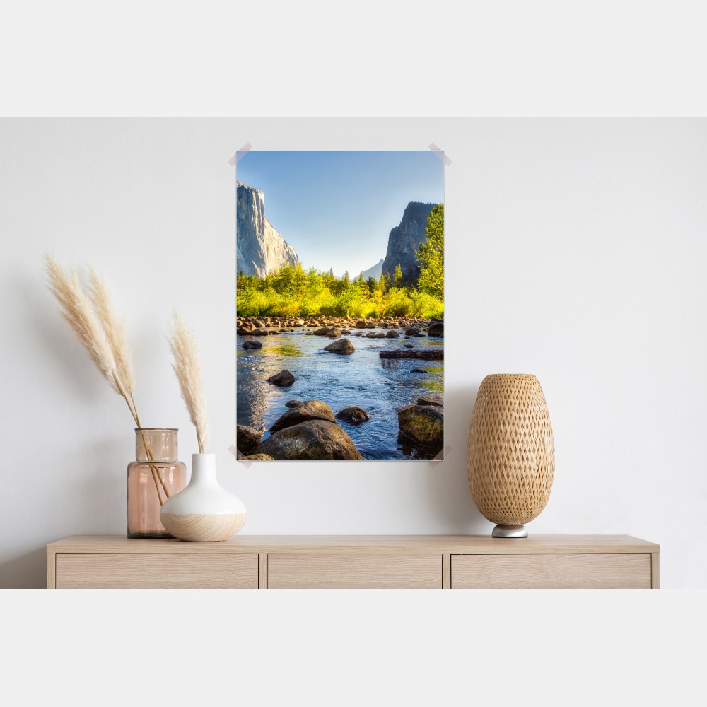 Plakat złota dolina nad rzeką – Wallissimo® Plakat złota dolina nad rzeką – Wallissimo®