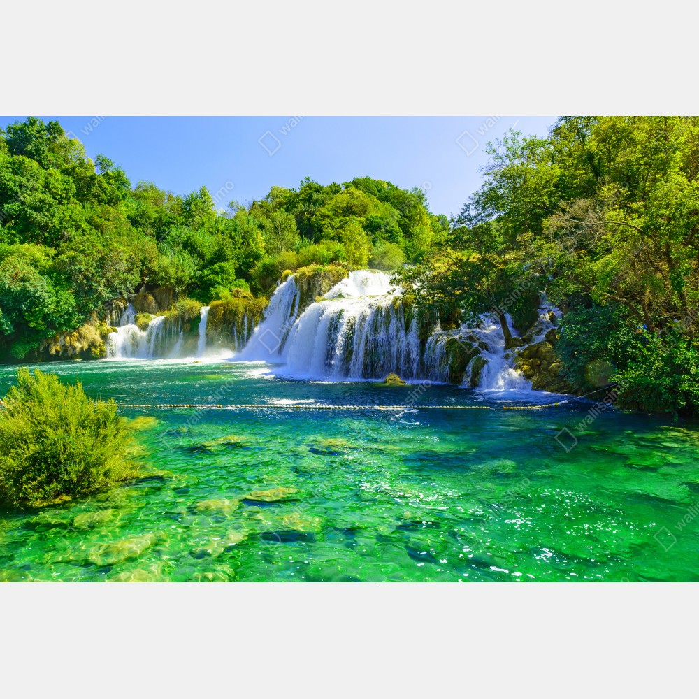 Plakat szmaragdowy wodospad – Wallissimo® Plakat szmaragdowy wodospad – Wallissimo®