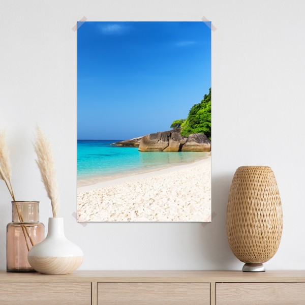 Plakat Wyspy Similan turkusowa plaża – Wallissimo® Plakat Wyspy Similan turkusowa plaża – Wallissimo®