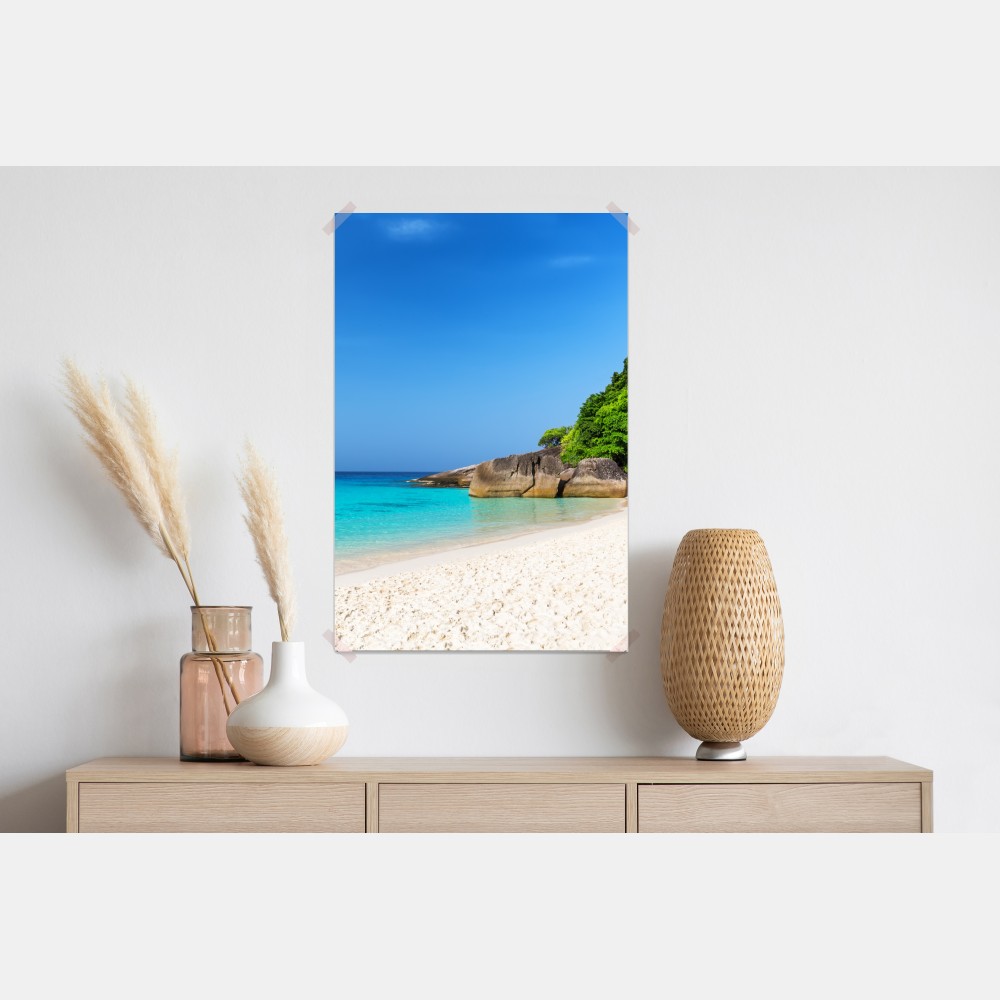 Plakat Wyspy Similan turkusowa plaża – Wallissimo® Plakat Wyspy Similan turkusowa plaża – Wallissimo®