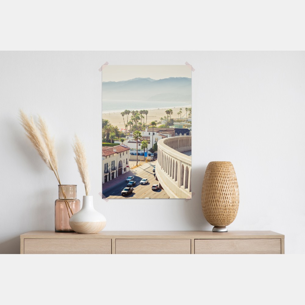 Plakat Santa Monica nadmorska panorama – Wallissimo® Plakat Santa Monica nadmorska panorama – Wallissimo®