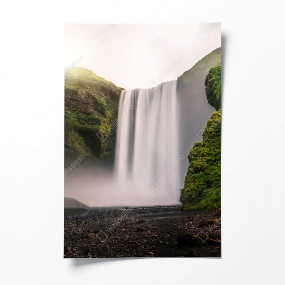 Plakat majestatyczny wodospad Skogafoss – Wallissimo® Plakat majestatyczny wodospad Skogafoss – Wallissimo®