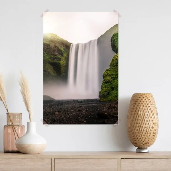 Plakat majestatyczny wodospad Skogafoss – Wallissimo® Plakat majestatyczny wodospad Skogafoss – Wallissimo®