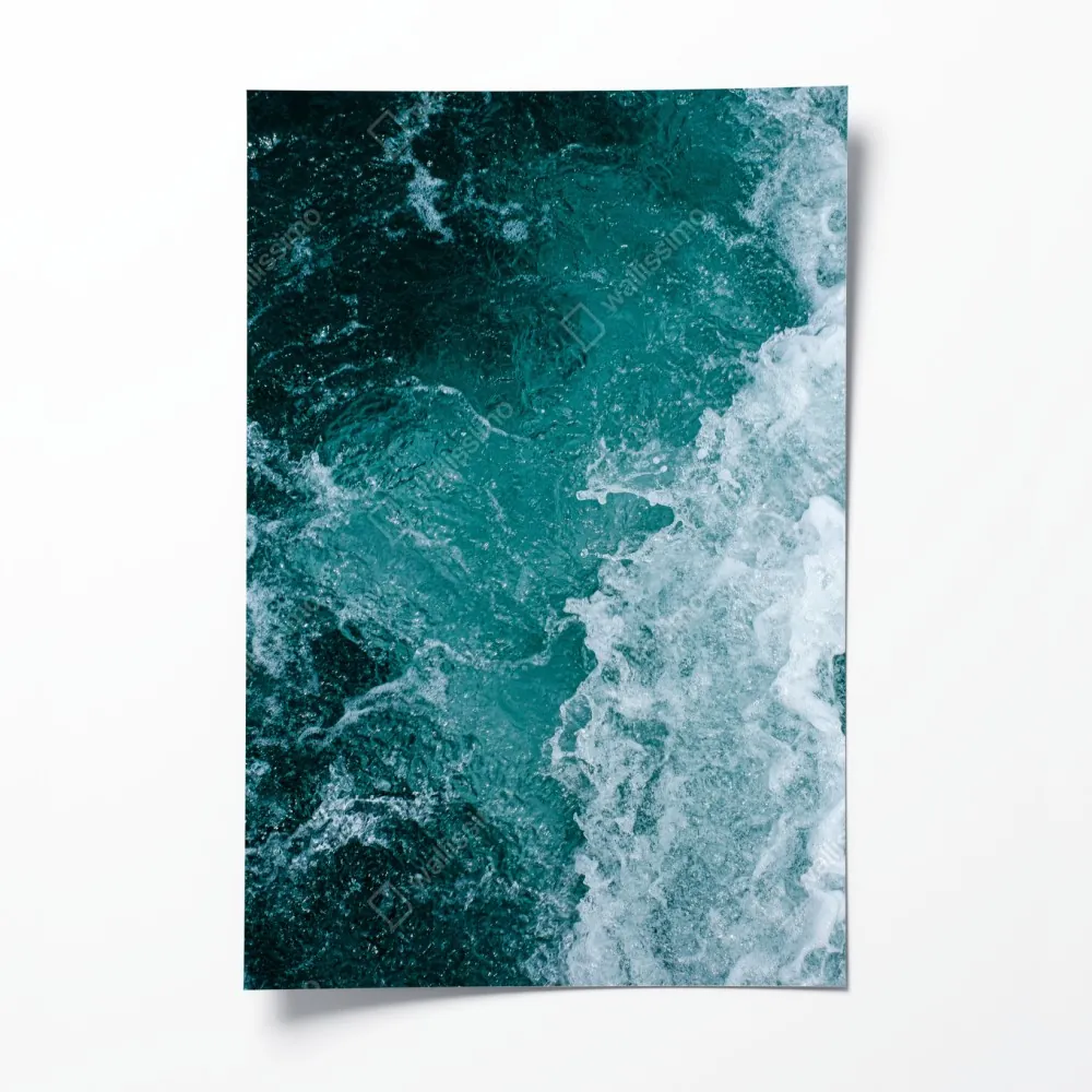 Plakat turkusowe fale morskie – Wallissimo® Plakat turkusowe fale morskie – Wallissimo®