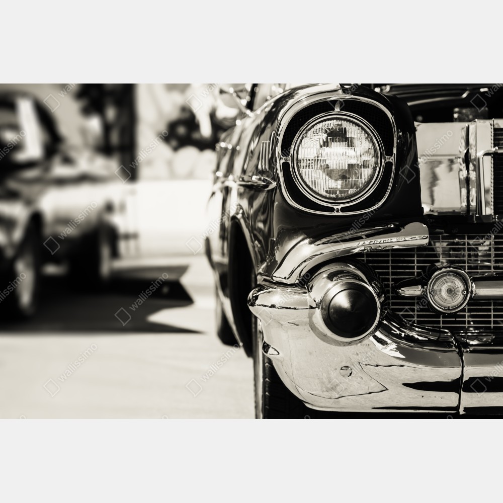 Plakat zabytkowy chromowany samochód zbliżenie – Wallissimo® Plakat zabytkowy chromowany samochód zbliżenie – Wallissimo®