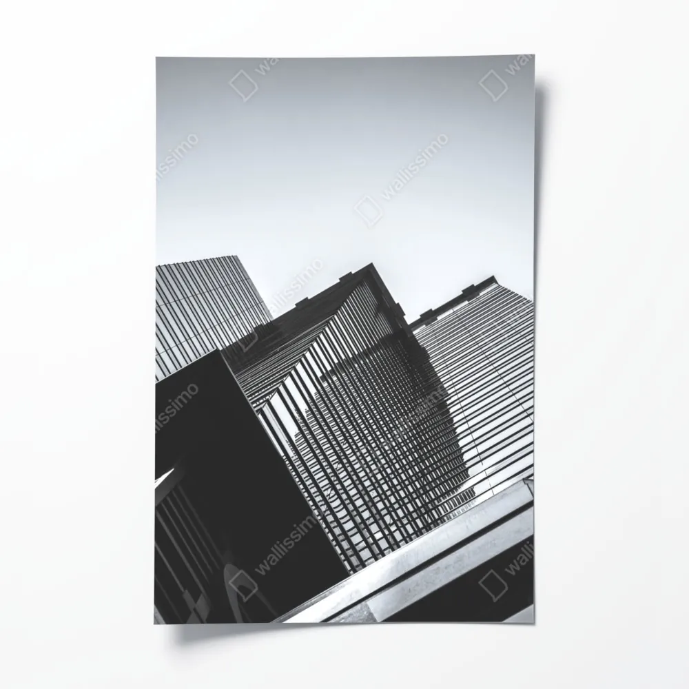 Plakat Hongkong budynek komercyjny z bliska – Wallissimo® Plakat Hongkong budynek komercyjny z bliska – Wallissimo®