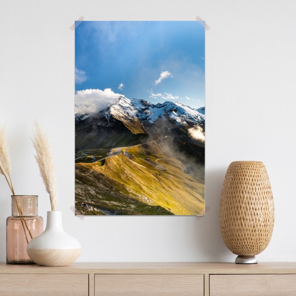 Plakat Grossglockner panorama drogi w Alpach – Wallissimo® Plakat Grossglockner panorama drogi w Alpach – Wallissimo®