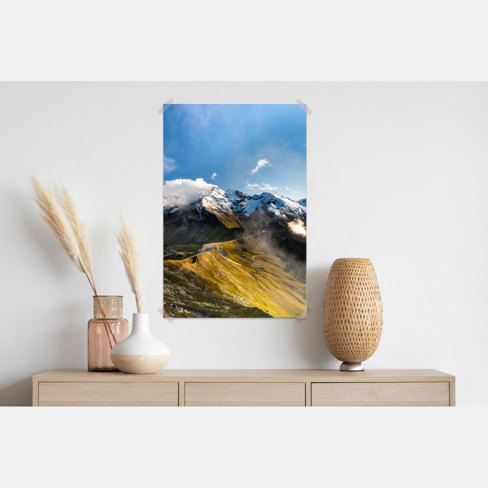 Plakat Grossglockner panorama drogi w Alpach – Wallissimo® Plakat Grossglockner panorama drogi w Alpach – Wallissimo®