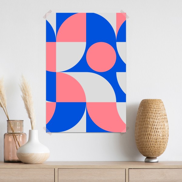 Plakat skandynawska kompozycja geometryczna – Wallissimo® Plakat skandynawska kompozycja geometryczna – Wallissimo®