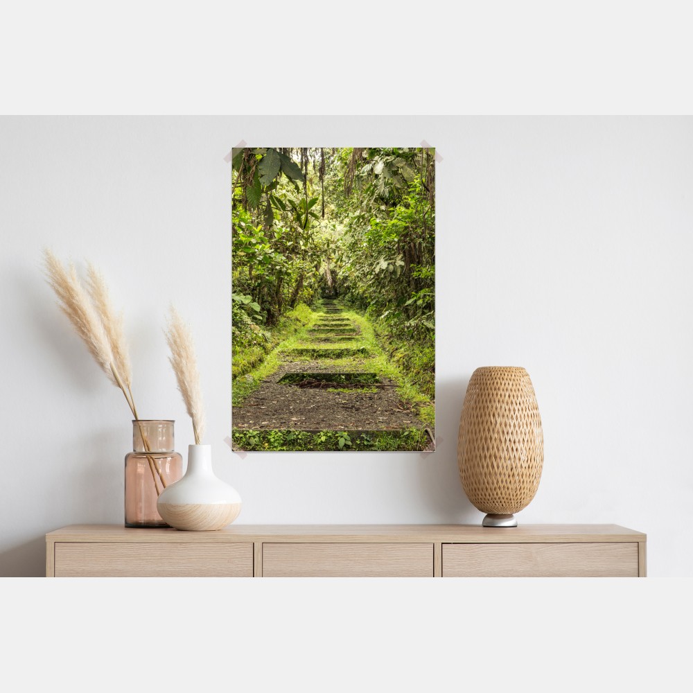 Plakat ścieżka przez bujną dżunglę – Wallissimo® Plakat ścieżka przez bujną dżunglę – Wallissimo®