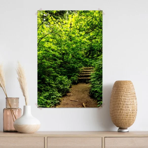 Plakat bujna leśna ścieżka – Wallissimo® Plakat bujna leśna ścieżka – Wallissimo®