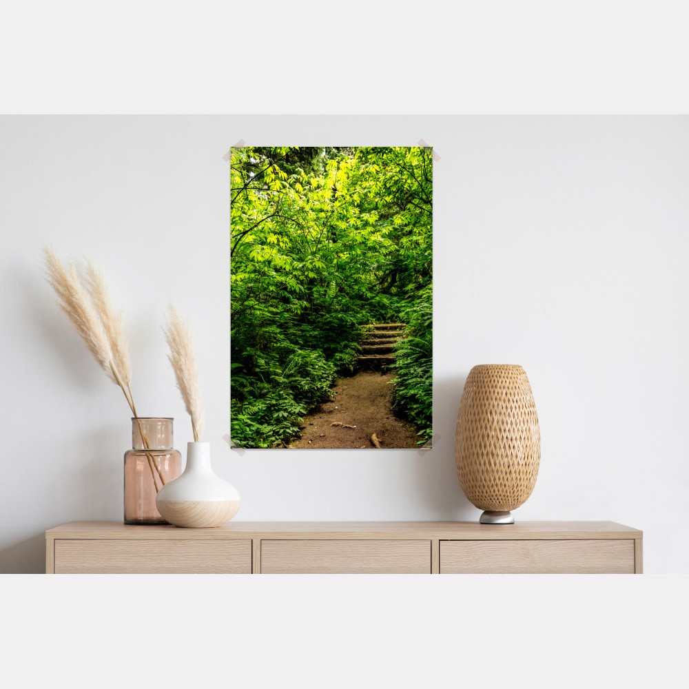 Plakat bujna leśna ścieżka – Wallissimo® Plakat bujna leśna ścieżka – Wallissimo®