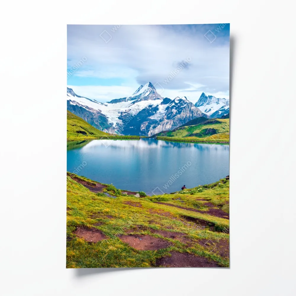 Plakat spokojny poranek nad Bachalpsee, Szwajcaria – Wallissimo® Plakat spokojny poranek nad Bachalpsee, Szwajcaria – Wallissimo®