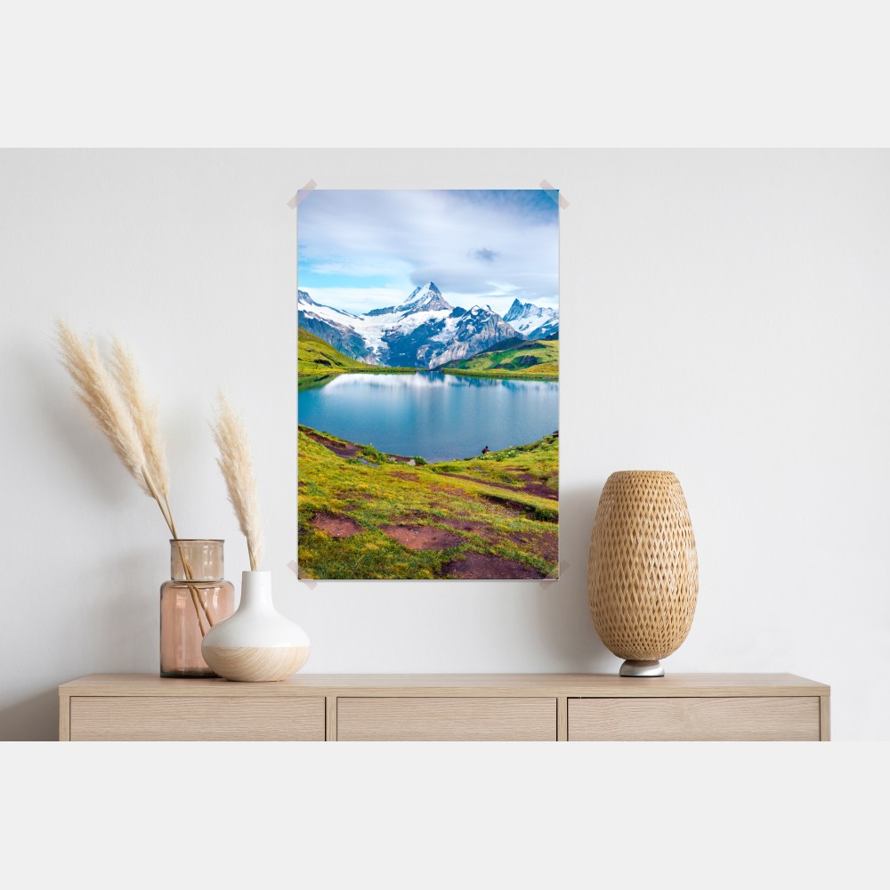 Plakat spokojny poranek nad Bachalpsee, Szwajcaria – Wallissimo® Plakat spokojny poranek nad Bachalpsee, Szwajcaria – Wallissimo®