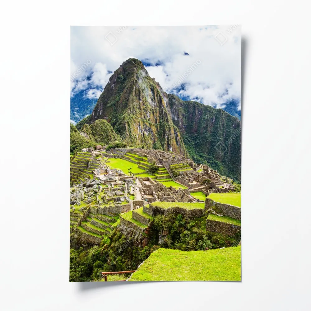 Plakat Machu Picchu starożytne tarasy górskie – Wallissimo® Plakat Machu Picchu starożytne tarasy górskie – Wallissimo®