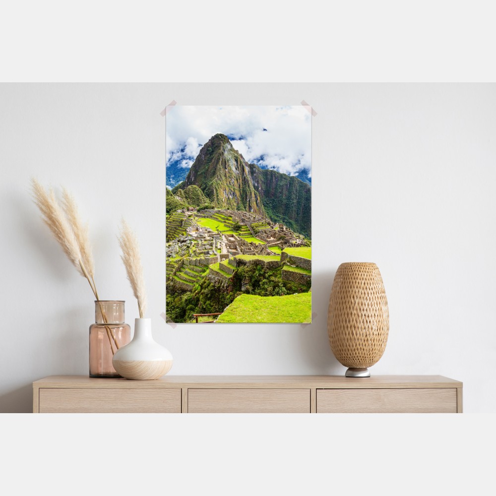 Plakat Machu Picchu starożytne tarasy górskie – Wallissimo® Plakat Machu Picchu starożytne tarasy górskie – Wallissimo®