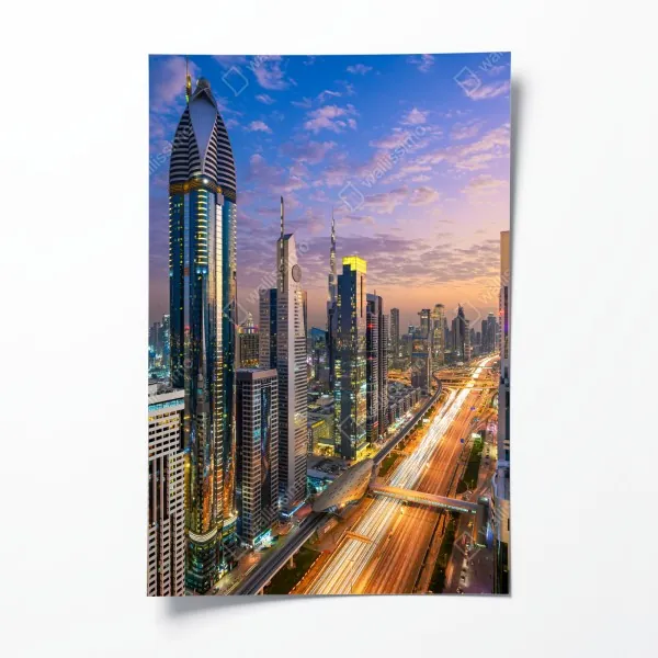 Plakat żywy geometryczny wzór pop – Wallissimo®