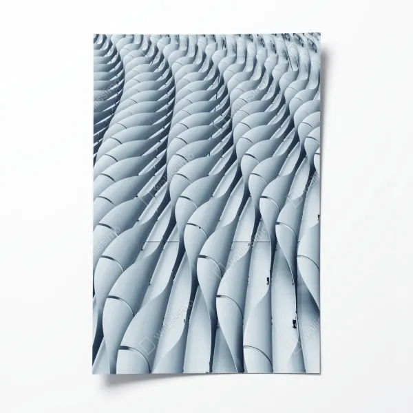 Plakat abstrakcyjny wzór fasady architektonicznej