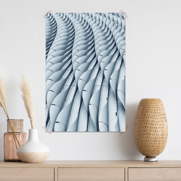 Plakat abstrakcyjny wzór fasady architektonicznej – Wallissimo® Plakat abstrakcyjny wzór fasady architektonicznej – Wallissimo®