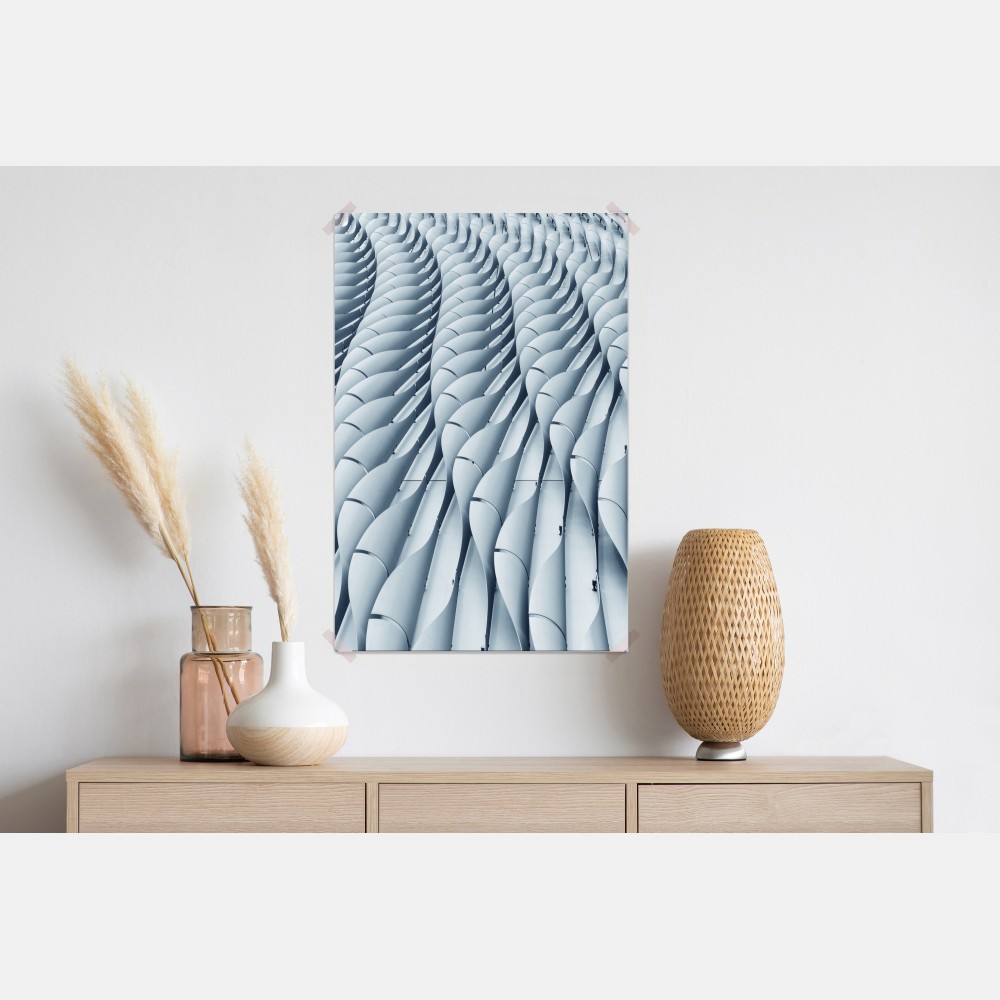 Plakat abstrakcyjny wzór fasady architektonicznej – Wallissimo® Plakat abstrakcyjny wzór fasady architektonicznej – Wallissimo®