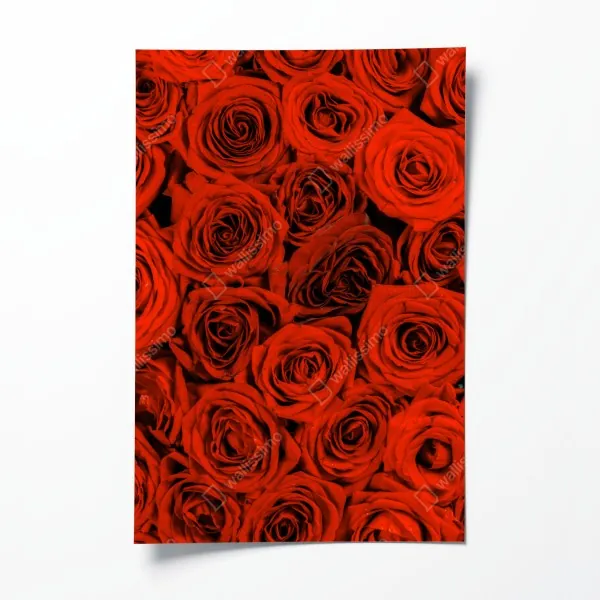 Plakat ponad chmurami widok z lotu ptaka – Wallissimo®