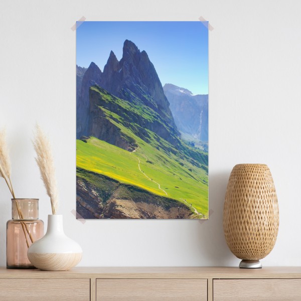 Plakat majestatyczne Seceda w Dolomitach – Wallissimo® Plakat majestatyczne Seceda w Dolomitach – Wallissimo®