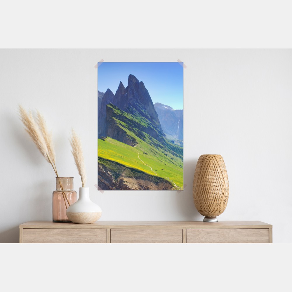 Plakat majestatyczne Seceda w Dolomitach – Wallissimo® Plakat majestatyczne Seceda w Dolomitach – Wallissimo®