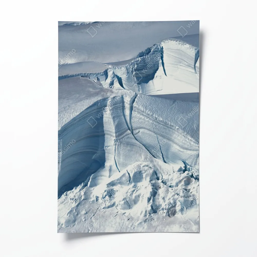 Plakat lodowiec i szczelina w błękicie – Wallissimo® Plakat lodowiec i szczelina w błękicie – Wallissimo®