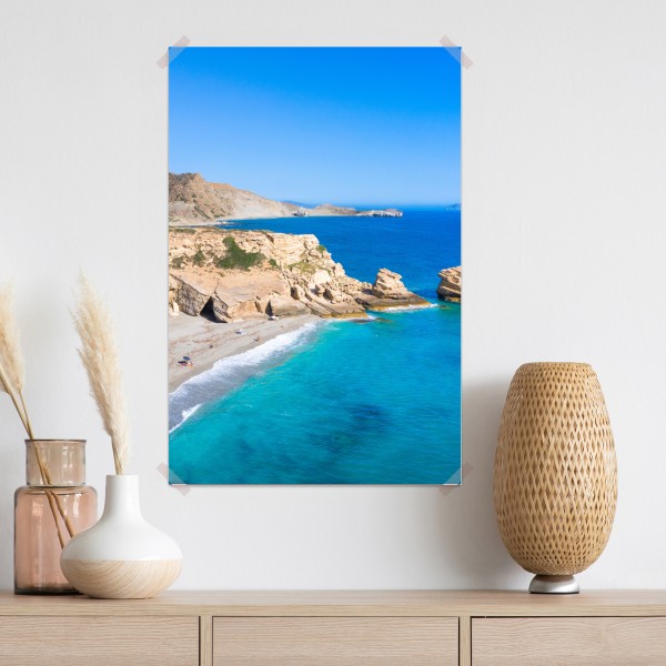 Plakat turkusowa nadmorska oaza – Wallissimo® Plakat turkusowa nadmorska oaza – Wallissimo®