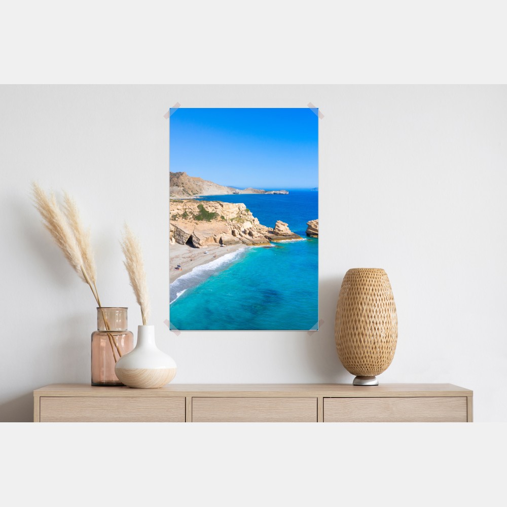 Plakat turkusowa nadmorska oaza – Wallissimo® Plakat turkusowa nadmorska oaza – Wallissimo®