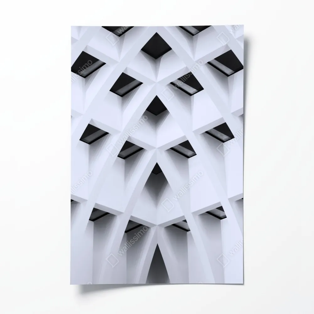 Plakat geometryczny łukowy sufit – Wallissimo® Plakat geometryczny łukowy sufit – Wallissimo®