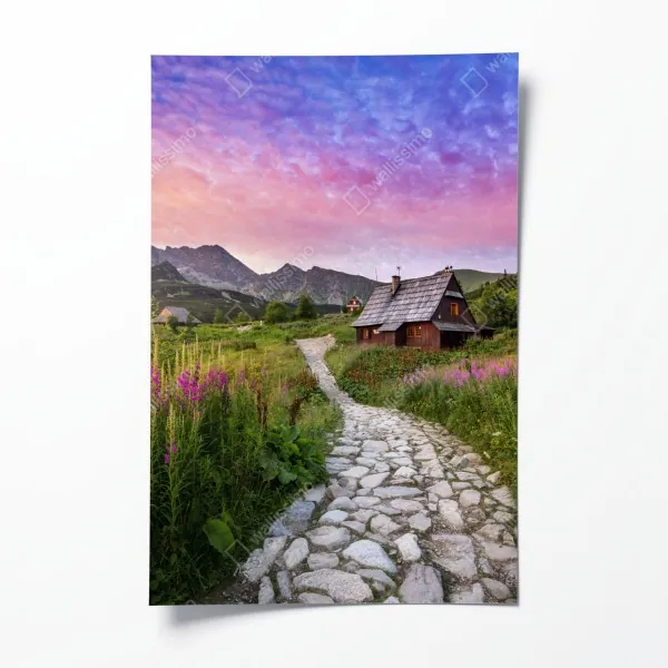 Plakat intensywny czerwony tulipan zbliżenie – Wallissimo®