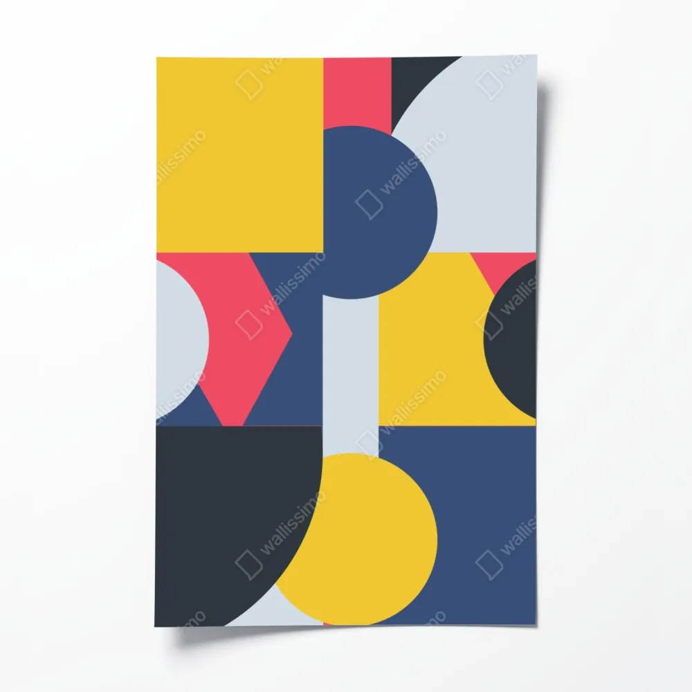 Plakat żywa geometryczna kompozycja – Wallissimo® Plakat żywa geometryczna kompozycja – Wallissimo®
