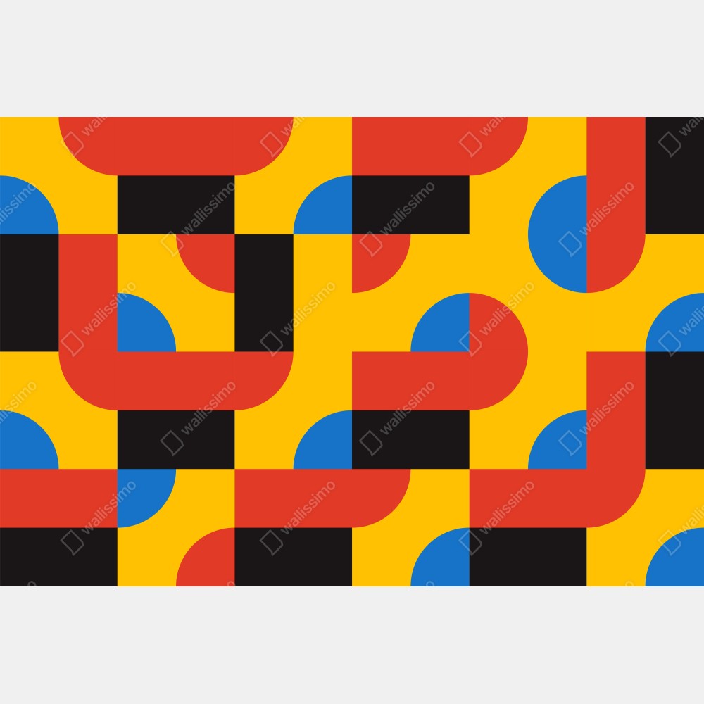 Plakat odważny geometryczny wzór na ścianę – Wallissimo® Plakat odważny geometryczny wzór na ścianę – Wallissimo®