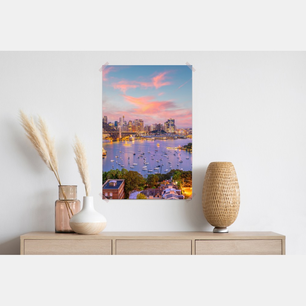 Plakat zachód słońca nad Sydney – Wallissimo® Plakat zachód słońca nad Sydney – Wallissimo®