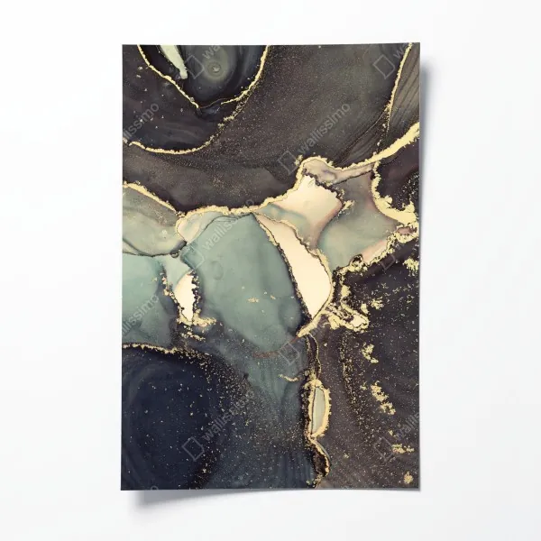 Plakat ponad chmurami widok z lotu ptaka – Wallissimo®