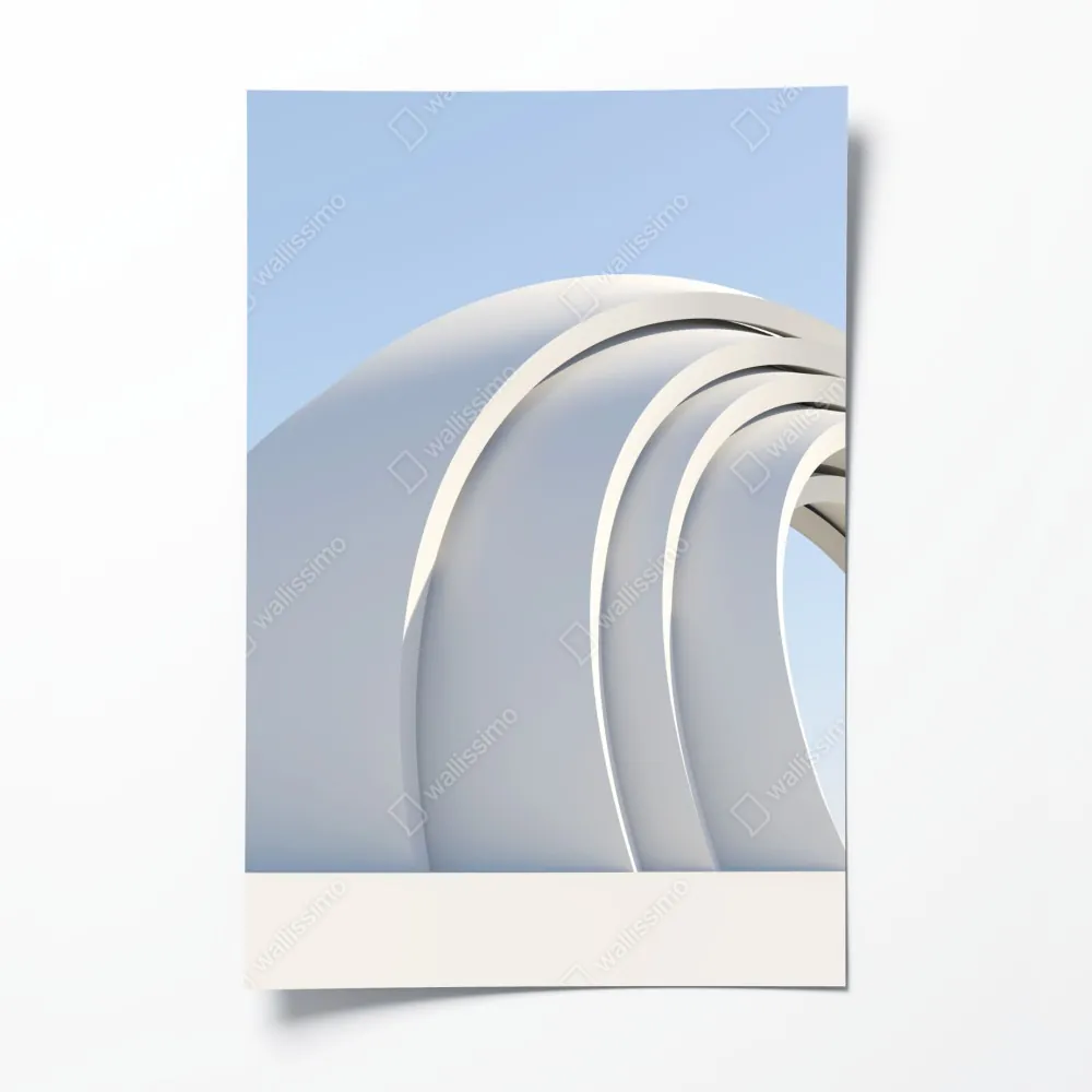 Plakat minimalistyczna rzeźba łuku – Wallissimo® Plakat minimalistyczna rzeźba łuku – Wallissimo®