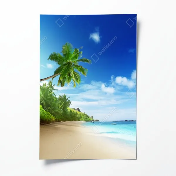 Plakat czaszka dj z boomboxem i słuchawkami – Wallissimo®